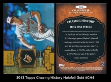 2013 Topps Chasing History Holofoil Gold #CH4