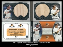 2013 Topps Museum Collection Jumbo Lumber Dual #RR