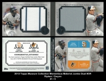 2013 Topps Museum Collection Momentous Material Jumbo Dual #GR