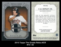 2013 Topps The Greats Relics #CR