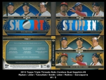 2013 Topps Triple Threads Relic Combos Dual Sapphire #3