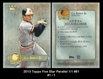 2013 Topps Five Star Parallel 1of1 #81