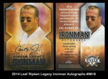 2014 Leaf RIpken Legacy Ironman Autographs #IM18