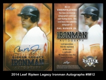2014 Leaf Ripken Legacy Ironman Autographs #IM12
