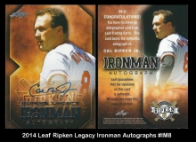 2014 Leaf Ripken Legacy Ironman Autographs #IM8
