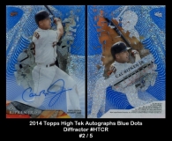 2014 Topps High Tek Autographs Blue Dots Diffractor #HTCR
