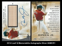 2014 leaf Q Memorabilia Autographs Silver #AMCR1