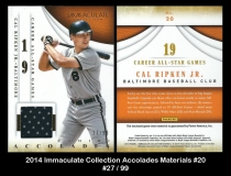 2014 Immaculate Collection Accolades Materials #20