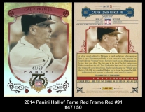 2014 Panini Hall of Fame Red Frame Red #91