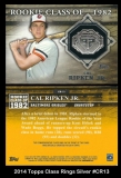 2014 Topps Class Rings SIlver #CR13