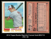 2014 Topps Rookie Reprints Framed Gold #RCF15