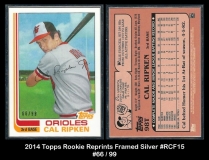 2014 Topps Rookie Reprints Framed Silver #RCF15
