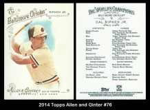 2014 Topps Allen and Ginter #76