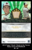 2014 Topps Tribute Tribute to the Throne Relics Green #THRONECR