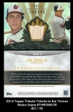 2014 Topps Tribute Tribute to the Throne Relics Sepia #THRONECR