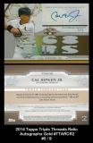2014 Topps Triple Threads Relic Autographs Gold #TTARCR2