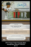 2014 Topps Triple Threads Relic Autographs Gold #TTARCr3