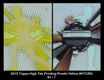 2015 Topps High Tek Printing Proofs Yellow #HTCRN