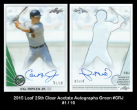 2015-Leaf-25th-Clear-Acetate-Autographs-Green-CRJ