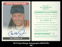 2015 Sportkings Autographs #SKSCRJ