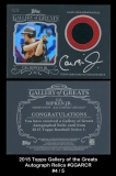 2015 Topps Gallery of Greats Autograph Relics #GGARCR