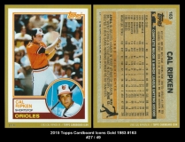 2015 Topps Cardboard Icons Gold 1983 #163