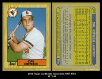 2015 Topps Cardboard Icons Gold 1987 #784