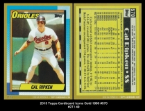 2015 Topps Cardboard Icons Gold 1990 #570
