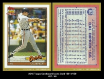 2015 Topps Cardboard Icons Gold 1991 #150