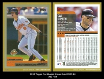 2015 Topps Cardboard Icons Gold 2000 #4