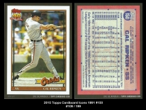 2015 Topps Cardboard Icons 1991 #150