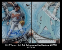 2016 Topps High Tek Autographs Sky Rainbow #HTCR