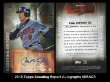 2016 Topps Scouting Report Autographs #SRACR