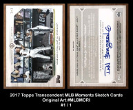 2017-Topps-Transcedent-MLB-Moments-Sketch-Cards-Artist-Original-MLBMCRI