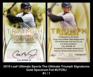 2019-Leaf-Ultimate-Sports-The-Ultimate-Triumph-Signatures-Gold-Spectrum-Foil-UTCRJ
