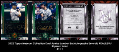 2022-Topps-Museum-Collection-Dual-Jumbo-Lumber-Bat-Autographs-Emerald-DAJLBRJ