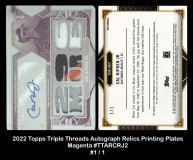 2022-Topps-Triple-Threads-Autograph-Relics-Printing-Plates-Magenta-TTARCRJ2