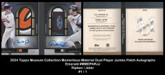 2024-Topps-Museum-Collection-Momentous-Material-Dual-Player-Jumbo-Patch-Autographs-Emerald-MMDPARJJ