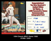 1994-Classic-AU1-Game-1988