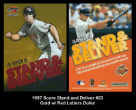 1997-Score-Stand-and-Deliver-23-Gold-with-Red-Letters-Dufex