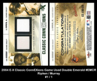 2004-E-X-Classic-ConnEXtions-Game-Used-Double-Emerald-EMCR