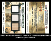 2004-E-X-Classic-ConnEXtions-Game-Used-Triple-Emerald-BREMCR