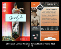 2004-Leaf-Limited-Moniker-Jersey-Number-Prime-206