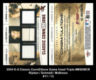 2004-E-X-Classic-ConnEXtions-Game-Used-Triple-MSEMCR