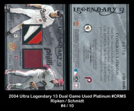 2004-Ultra-Legendary-13-Dual-Game-Used-Platinum-CRMS
