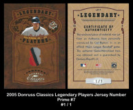 2005-Donruss-Classics-Legendary-Players-Jersey-Number-Prime-7