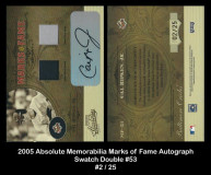 2005-Absolute-Memorabilia-Marks-of-Fame-Autograph-Swatch-Double-53