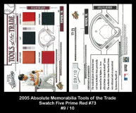 2005-Absolute-Memorabilia-Tools-of-the-Trade-Swatch-Five-Prime-Red-073