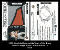 2005-Absolute-Memorabilia-Tools-of-the-Trade-Swatch-Single-Jumbo-Prime-Black-073