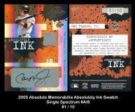 2005-Absolute-Memorabilia-Absolutely-Ink-Swatch-Single-Spectrum-AI8